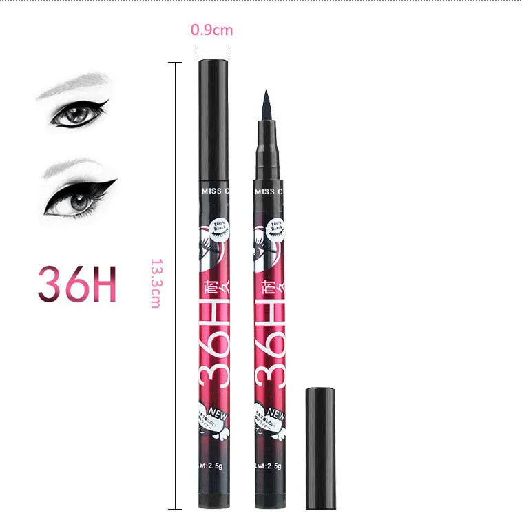YANQINA 36H Waterproof Eyeliner (6-Pack)