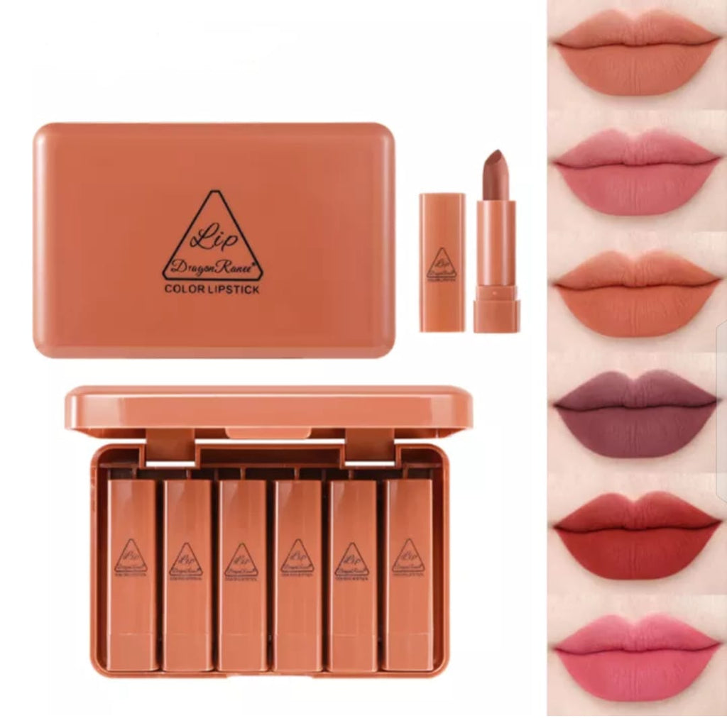 Matte Nude Lipstick Set (6-Piece)